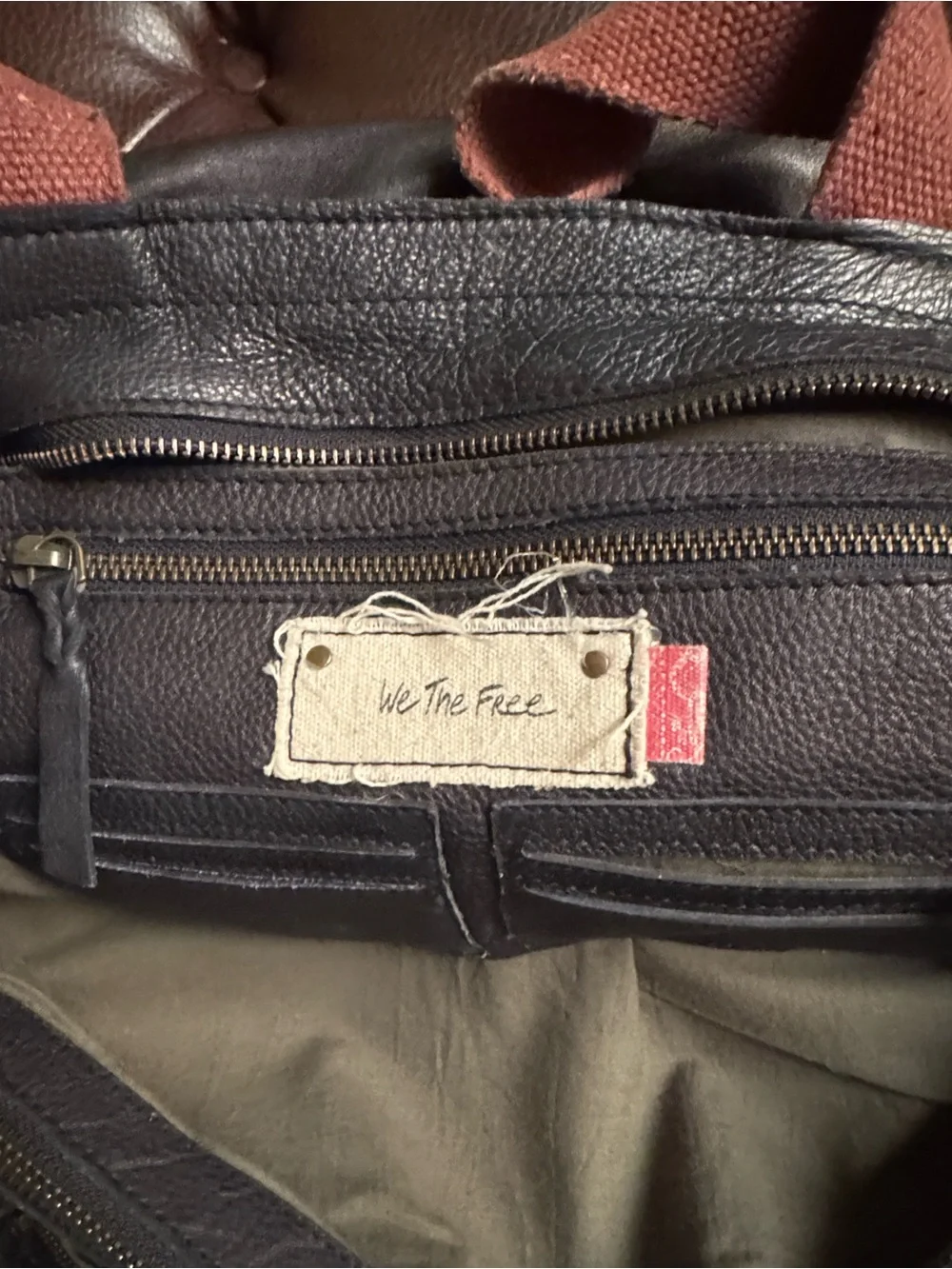 Unisex Multicolor Convertible Leather Bag